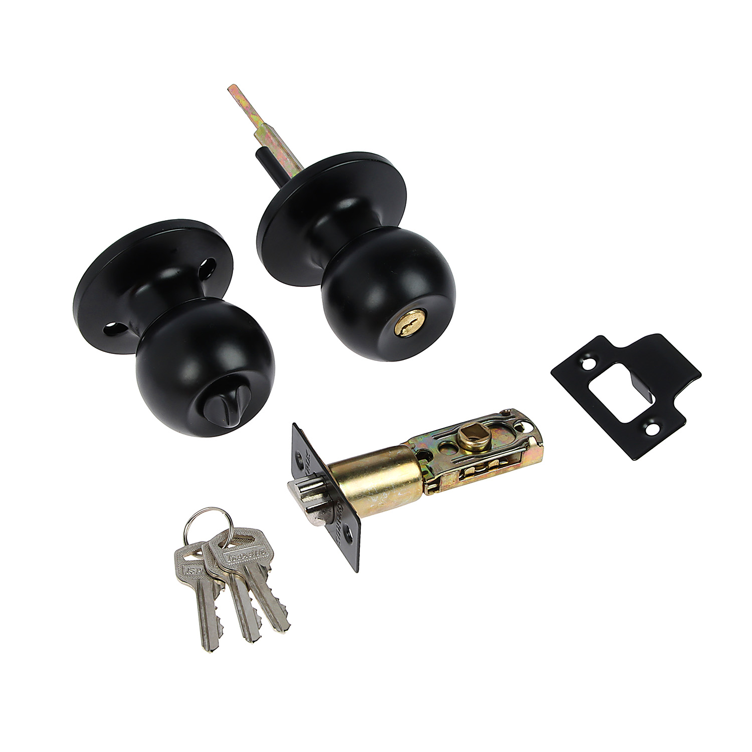 Защелка ШАРИК ключ/фиксатор ЧЕРНЫЙ ЗШ-01 ISPARUS *1/20