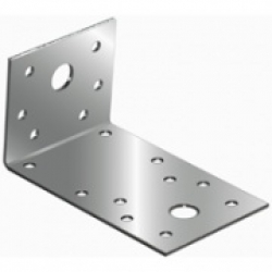 Уголок крепежный 130х65х50 мм ТехноСервис KUAS, ассиметричный