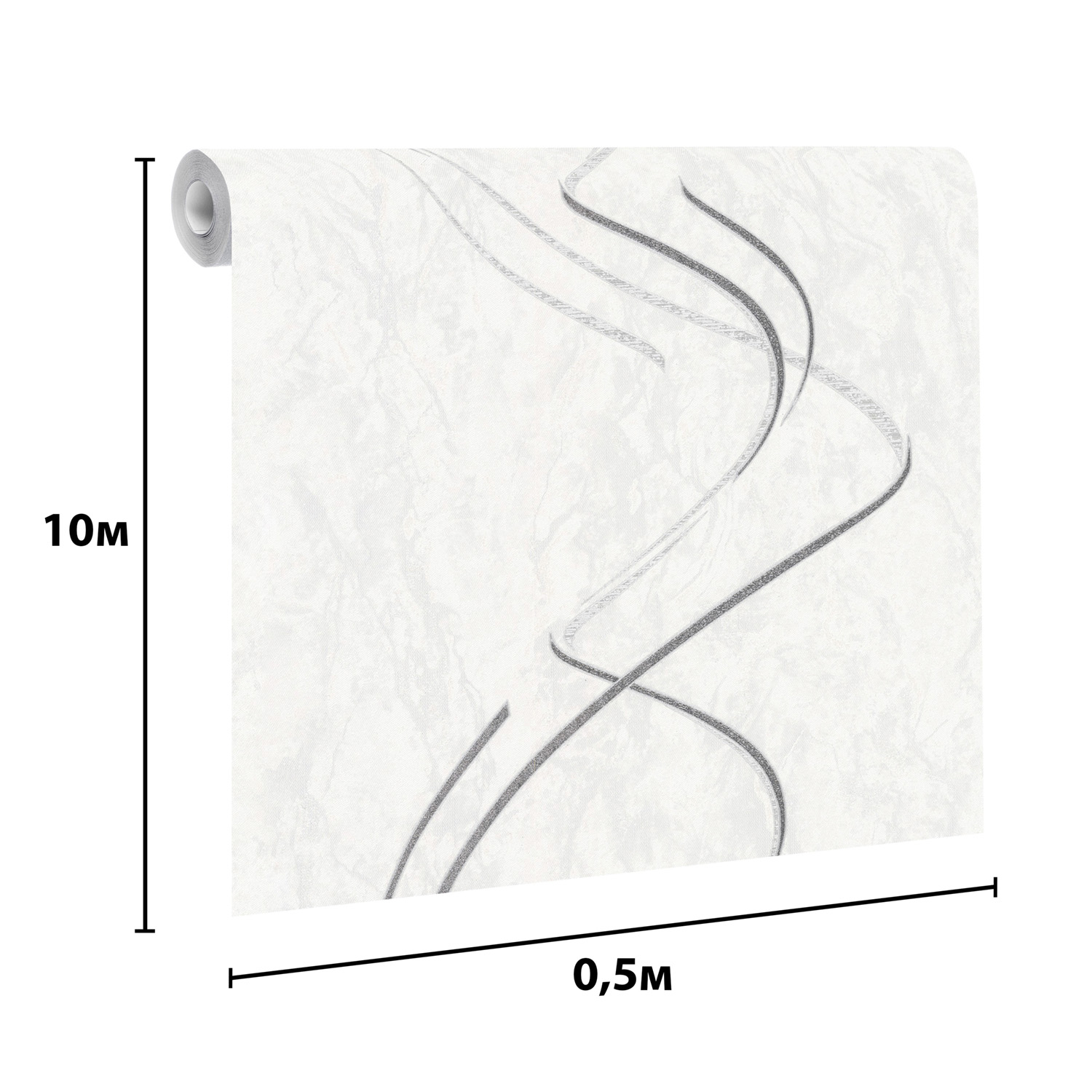Обои винил "Палитра" PROTECT-TORNADO (св.-сер.) HC11066-11a  0,53*10м *1/16