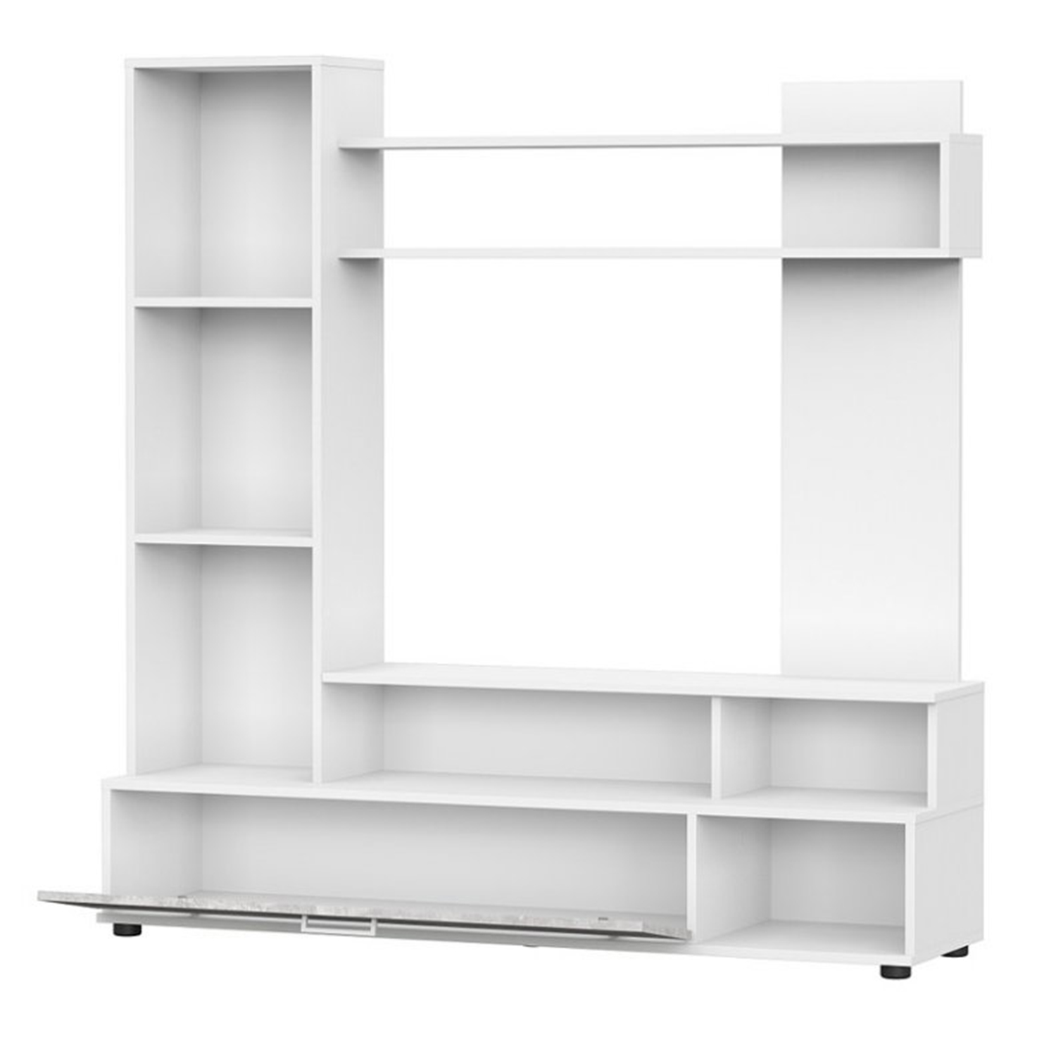 Мебель для гостинной "МГС 9" Белый/Цемент светлый*1