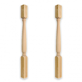 Заходный столб 8х8х110 см Арелан, точеный, тип 1, сосна, сорт экстра Заходный столб 8х8х110 см Арелан, точеный, тип 1, сосна, сорт экстра