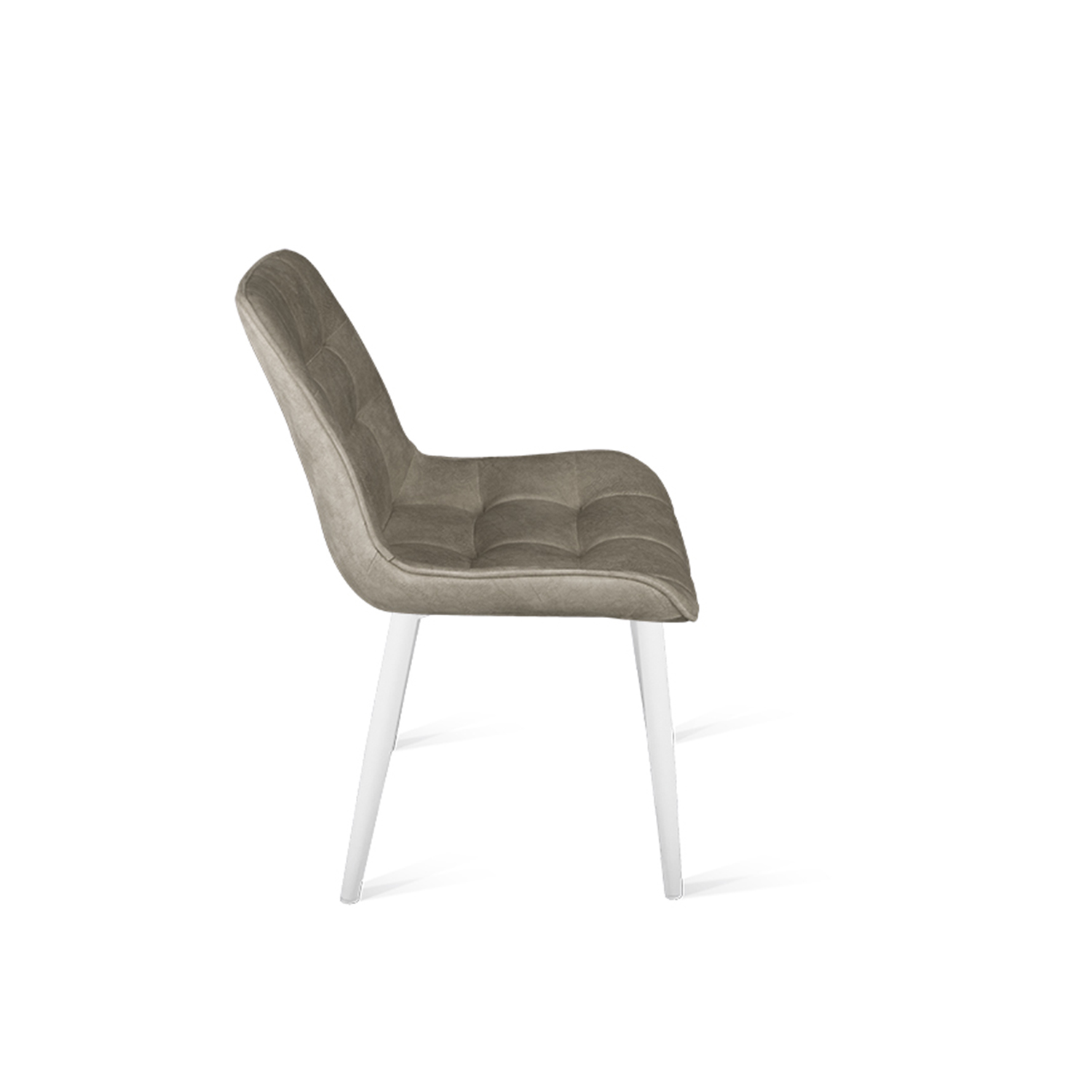 Стул БОСТОН 300x600xh780 Велюр V005 светло-бежевый+каркас Белый Муар*1