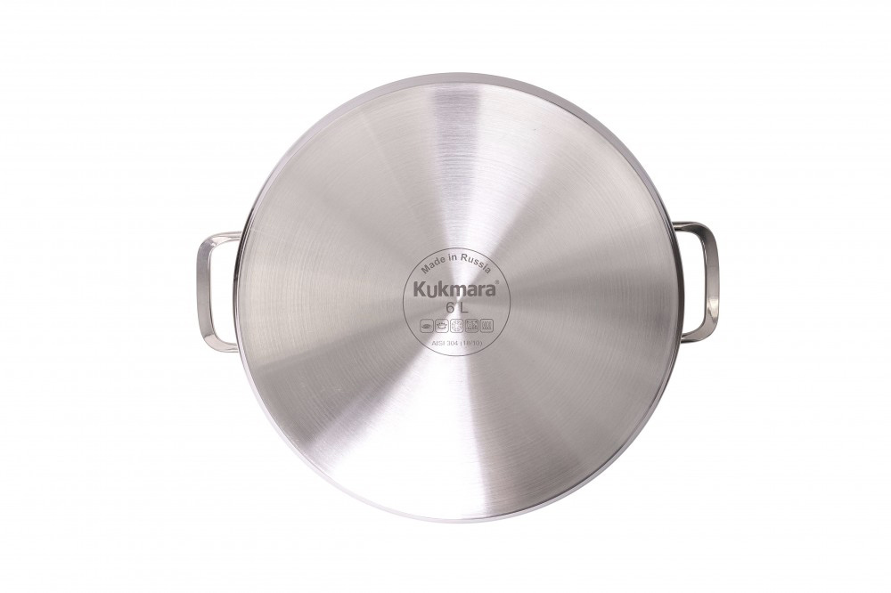 Мантоварка-пароварка нерж. 3-х ярусная, 6,0л, d260мм,выс.290мм д/Индукции STM602603G "Kukmara" *1/2