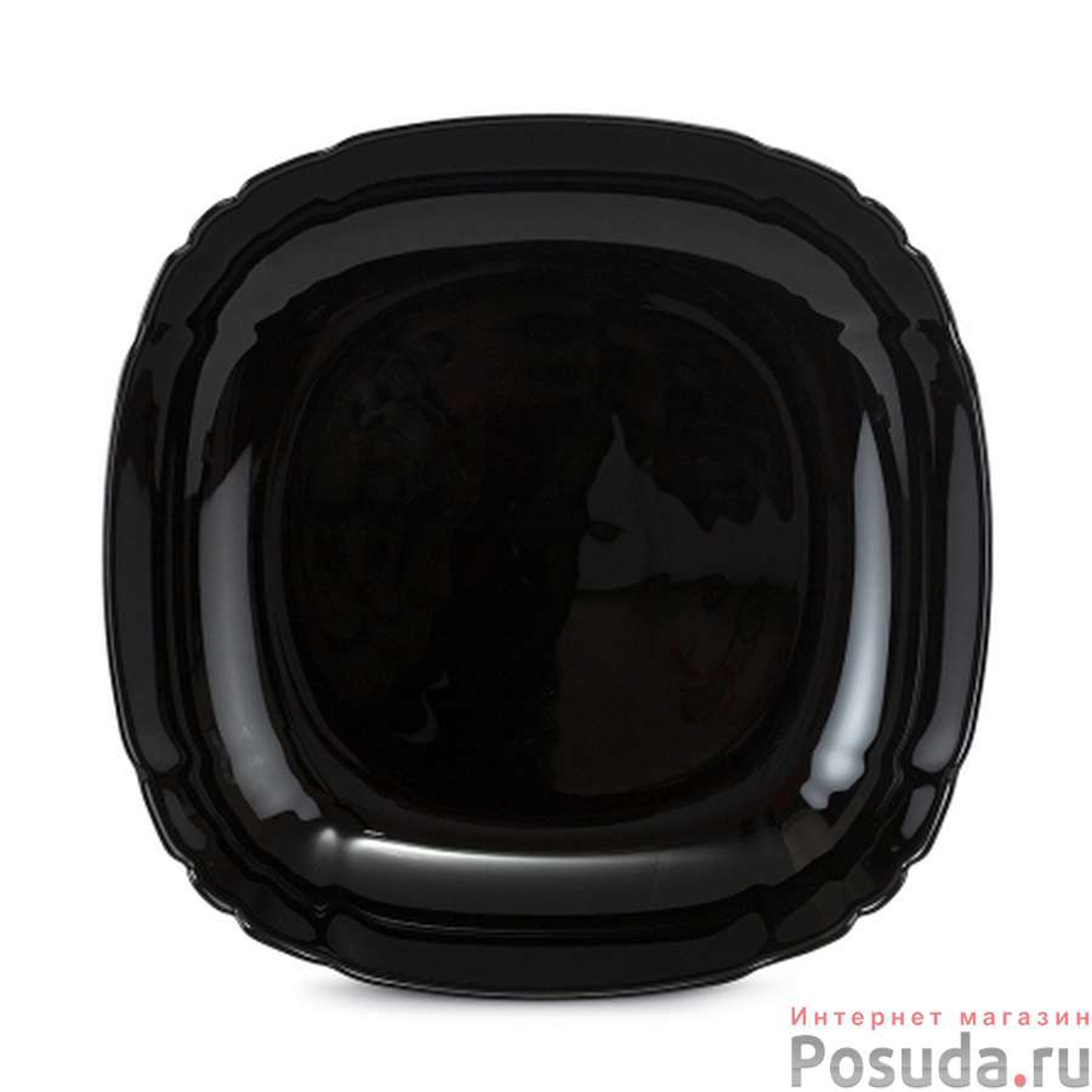 P7064 Тарелка суповая d=22см ЛОТУСИЯ БЛЭК (1/24)