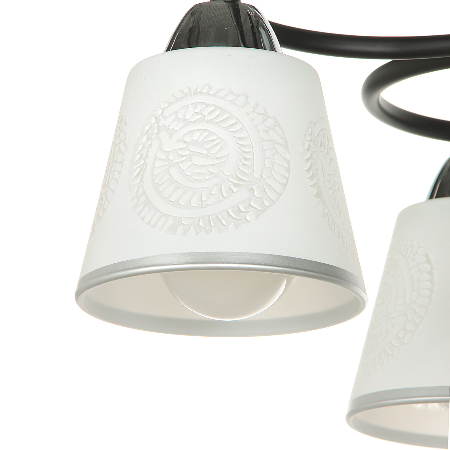 Люстра А2307/4 BK+CH 4*40Вт Е27 (h=280; d=480) S=20м2  VERNER LIGHTING *1