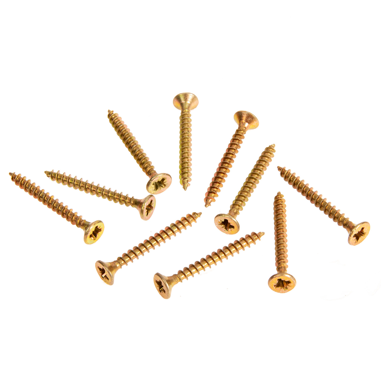 Шурупы жёлтые BROZEX пакет 4*35 (30шт) *10/100