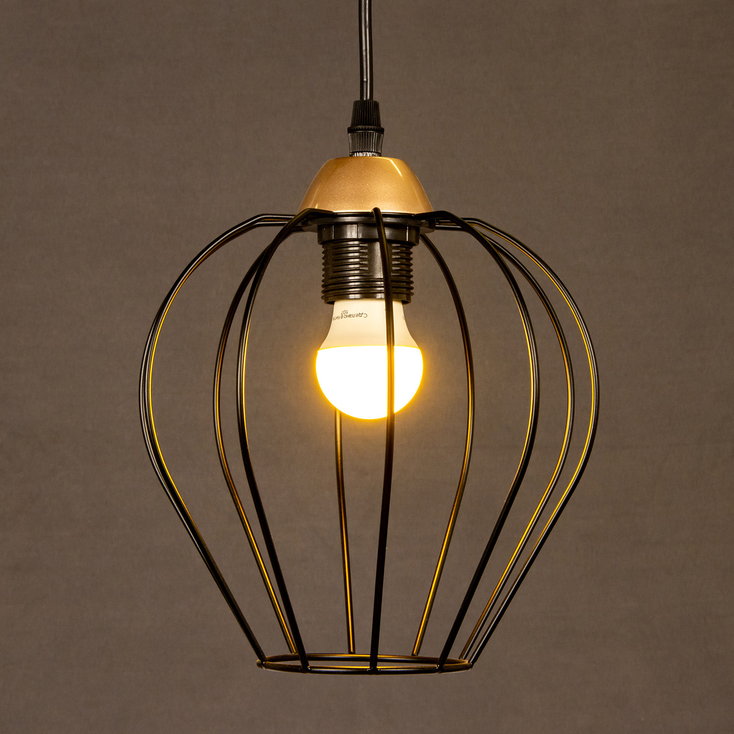 Люстра IL2001-1PA-05 BK ROSE GD 40Вт Е27 S=6м2  *1