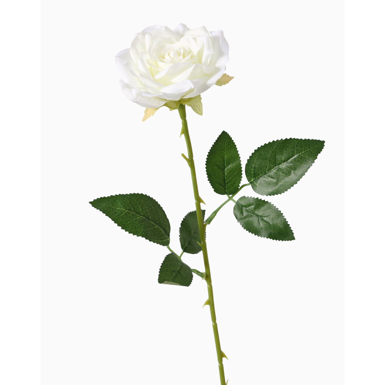 Цветы искусственные "Роза Гран При" 8х56 см, белый 9369538