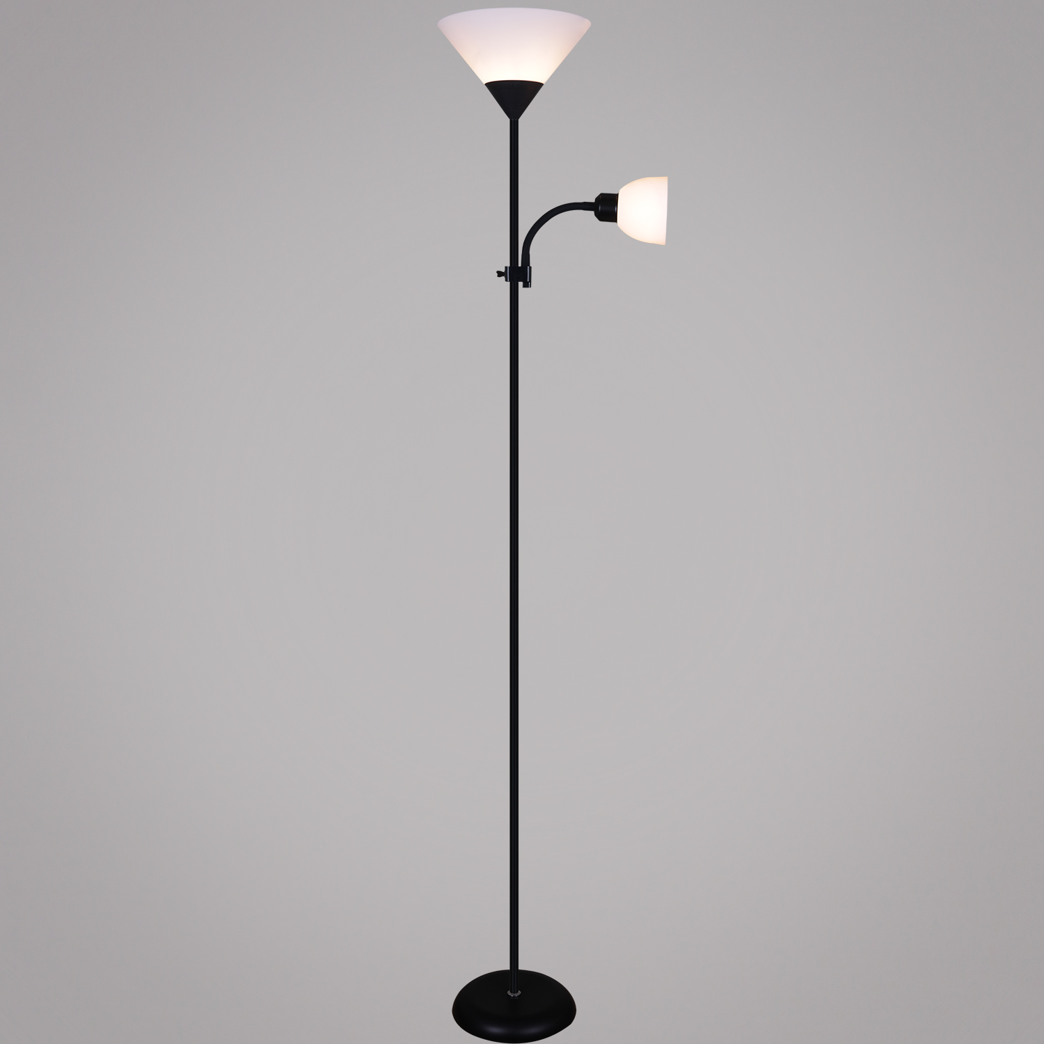 Торшер 00306-0.7-02 BK 2хE27+Е14 60Вт  *1/6