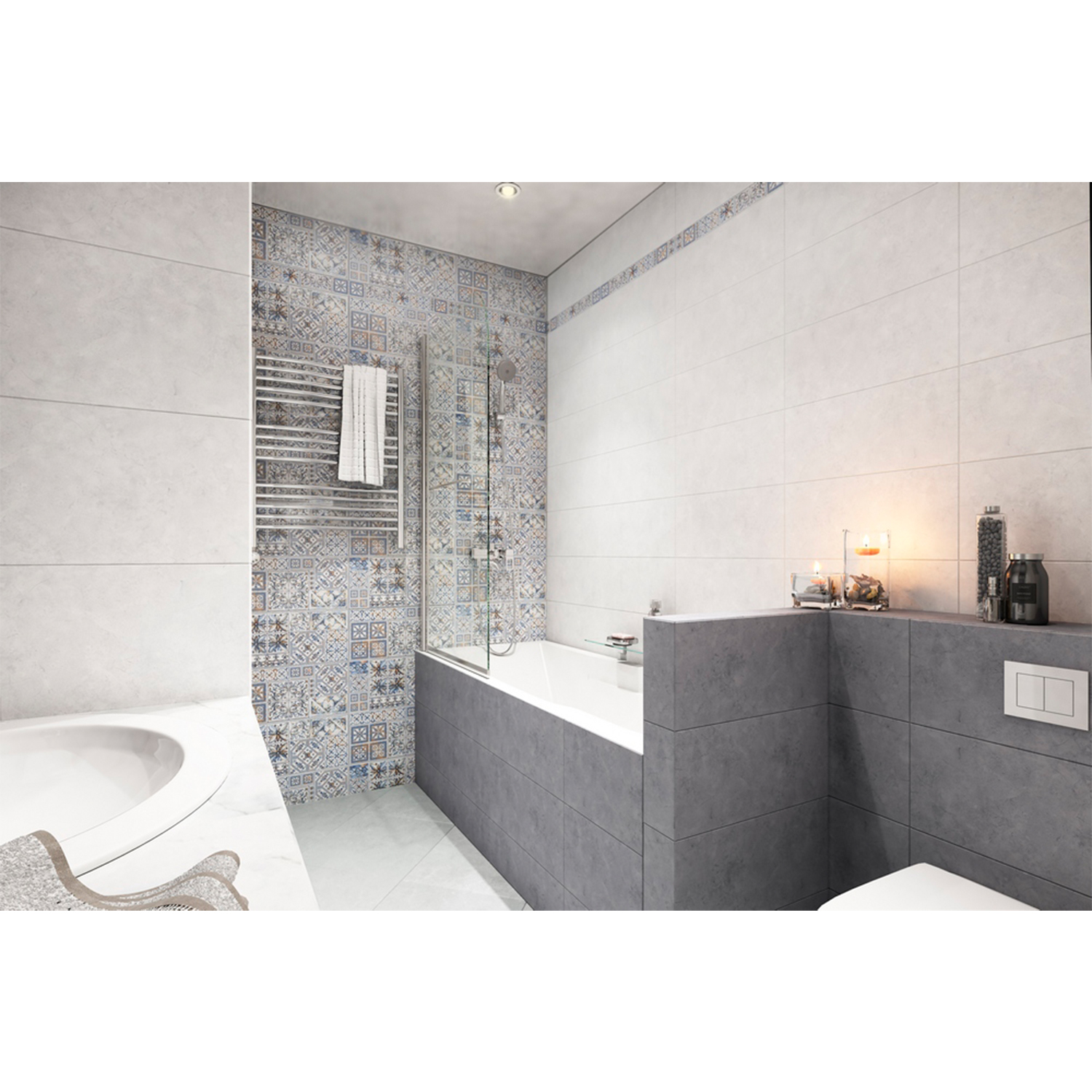 Плитка декоративная Intercerama Viva, 50х23 см, серый