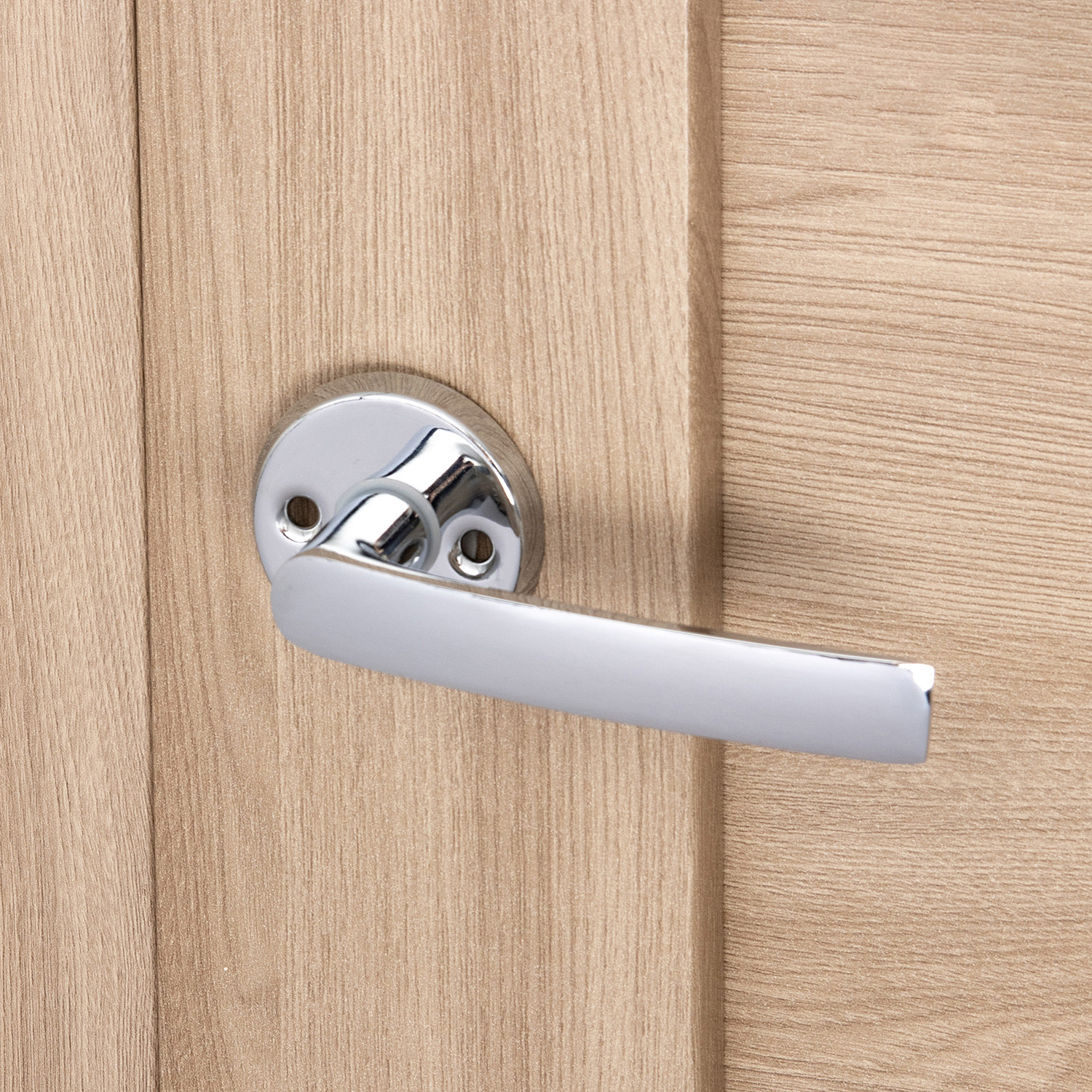 Ручка д/финских дверей ХРОМ H-0661-CR (в комплекте 2шт) Аvers *1/24