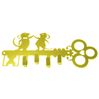 Ключница "Мышата"ЗОЛОТОЙ МЕТАЛЛИК TRODOS *15