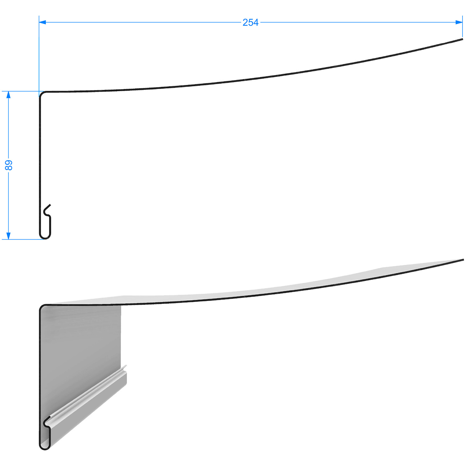 Околооконный универсальный профиль 89/254мм PREMIUM Шоколад Дёке