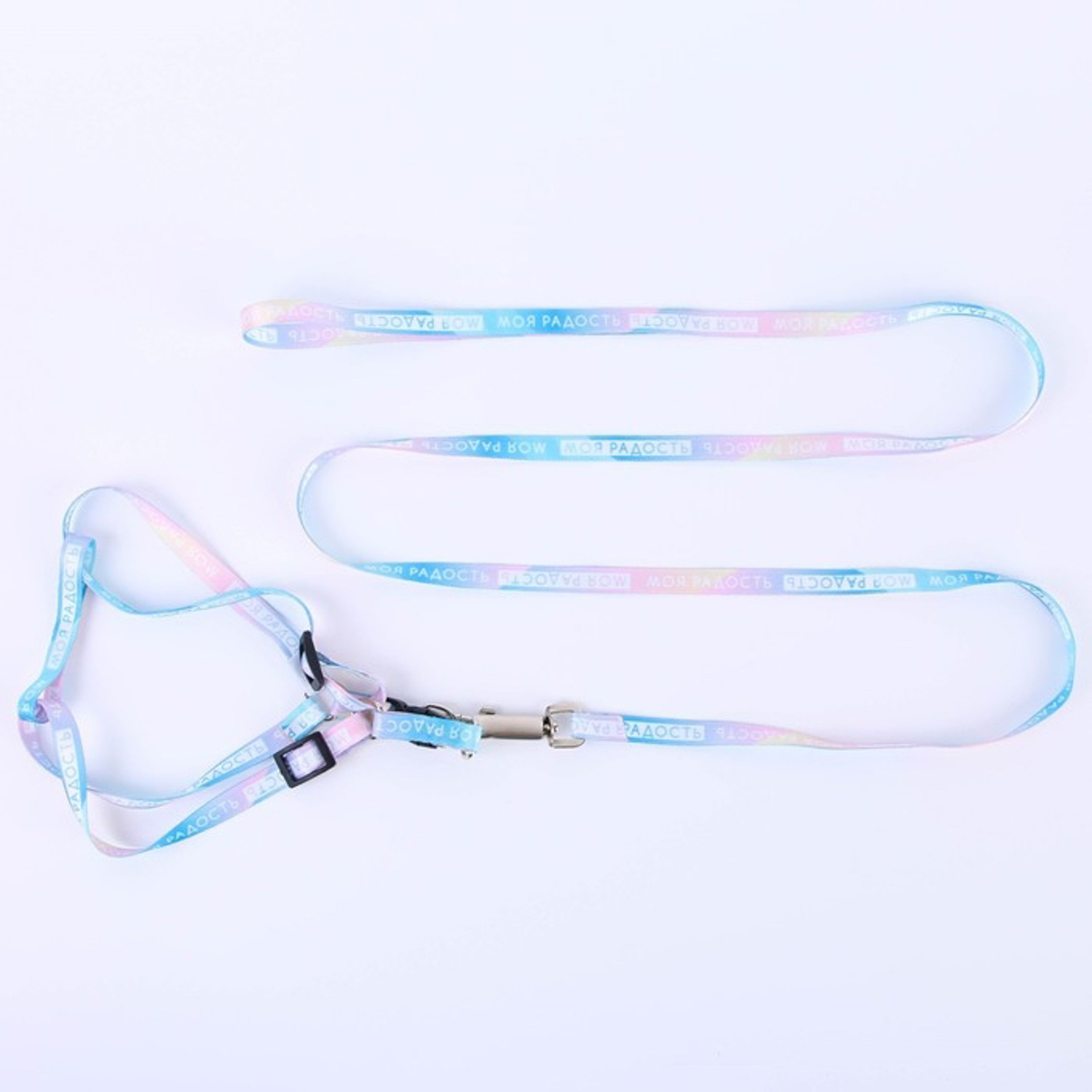 Комплект "Моя радость" капрон 1 см 1-слойный, шлейка 24-36 см, поводок 120 см     7557286