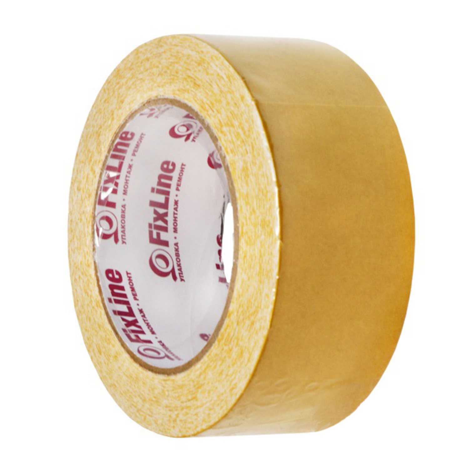 Лента клейкая двусторонняя на тканевой основе 48мм х25м "FixLine" *1/36 Лента клейкая двусторонняя на тканевой основе 48мм х25м "FixLine" *1/36