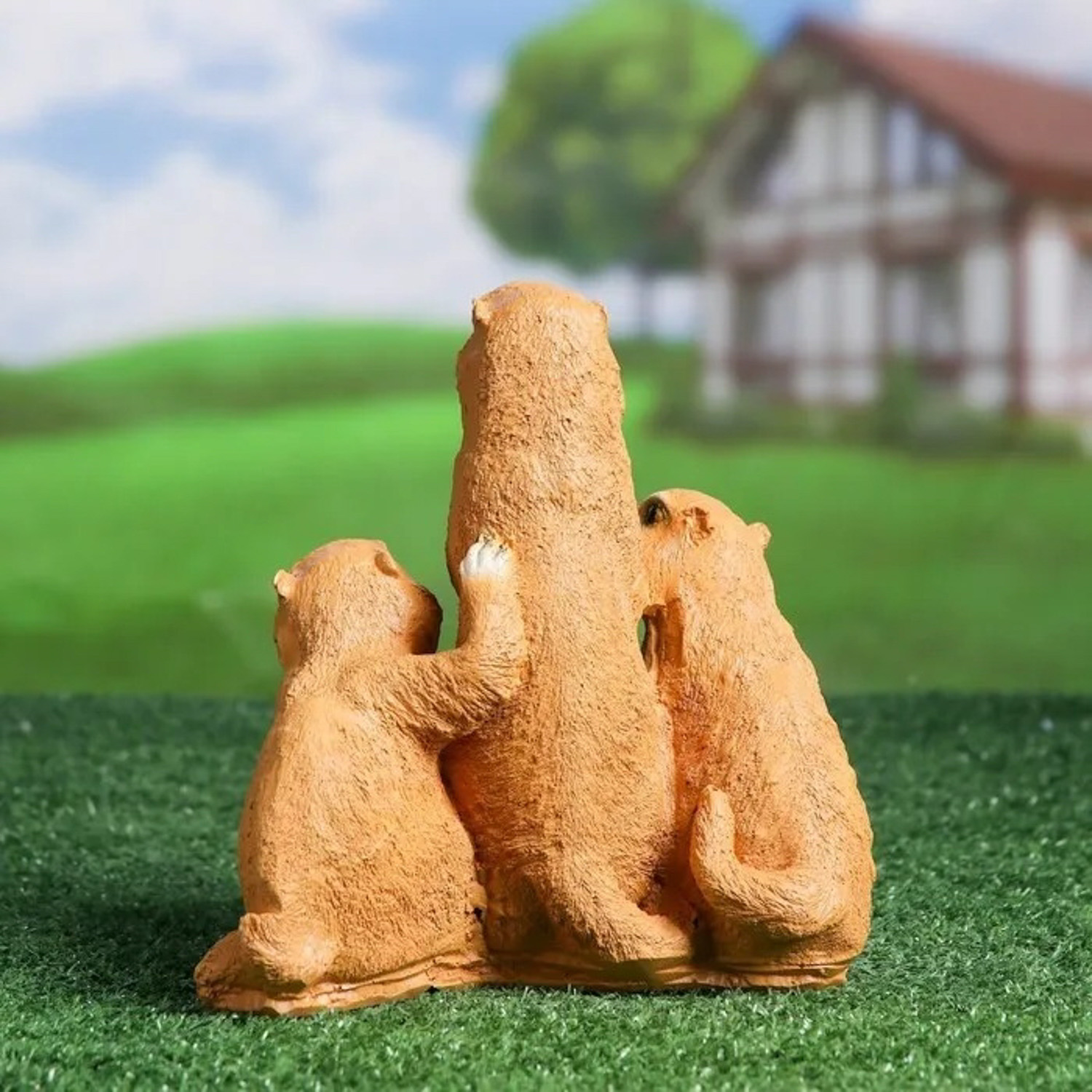 Садовая фигура "Суслики с табличкой" 22см  4074866