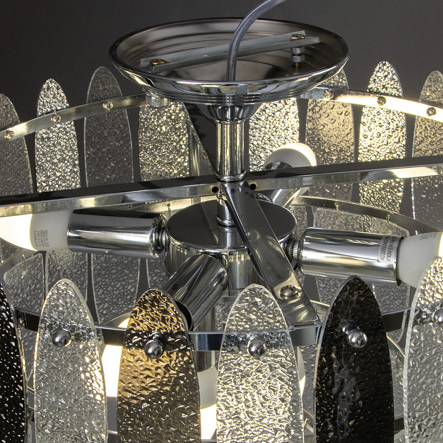 Люстра 09031-3.3-06 CR Е14  S=36м2  *1