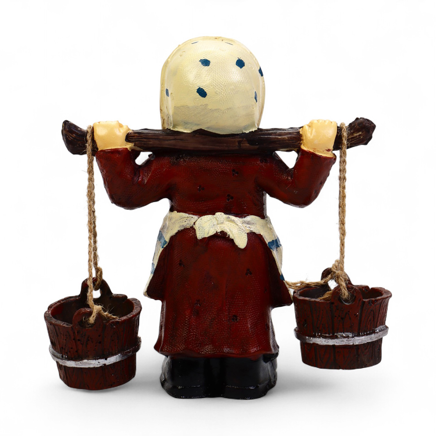 Садовая фигура "Бабушка с ведрами" 20х7х19см  10774242