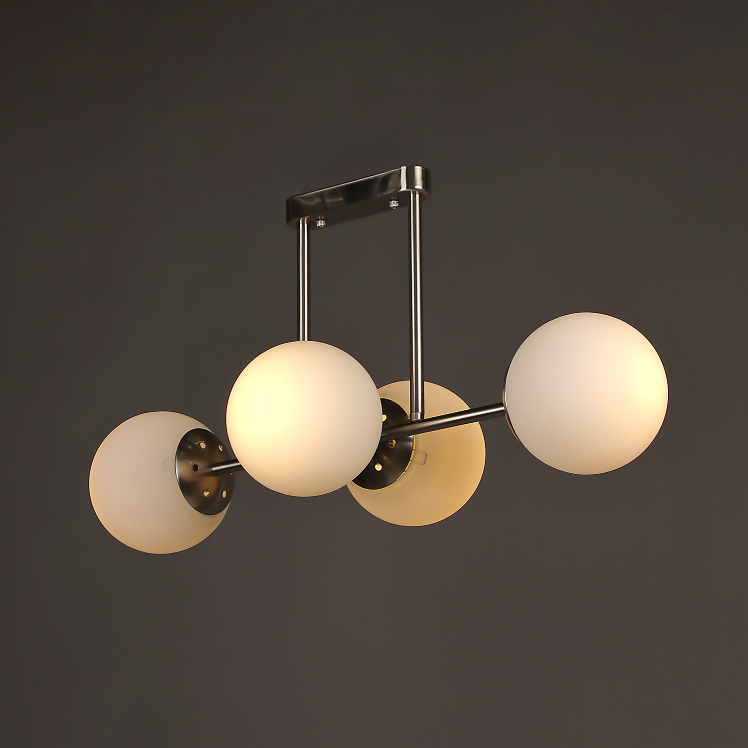 Люстра N36365/4 SN  4*40W E27 220V (l-610;w-320; h-290)  VERNER LIGHTING *1 Люстра N36365/4 SN  4*40W E27 220V (l-610;w-320; h-290)  VERNER LIGHTING *1