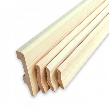 Плинтус Евро 2.2 м, 50 мм, сращенный, бессучковый