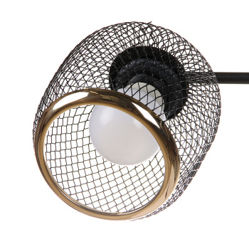 Люстра N6408/3 BK+FGD  3*40W E27 220V (d-540; h-230)  VERNER LIGHTING *1