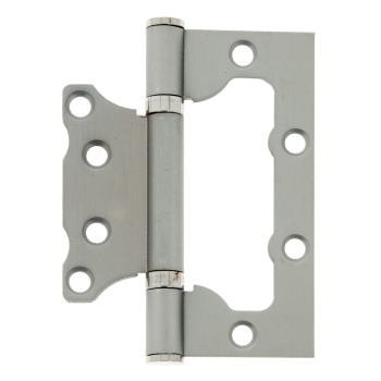 Петля без врезки 100*75*2,5мм ХРОМ суперматовый CRS Code Deco *1/25/100