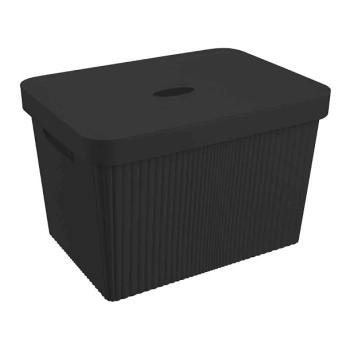 Контейнер для хранения пластм. "Velvet" 20л 249x270x380мм Черный арт.434249713 ("Бытпласт")*1/4 Контейнер для хранения пластм. "Velvet" 20л 249x270x380мм Черный арт.434249713 ("Бытпласт")*1/4