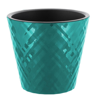 Кашпо пластм. "Manhattan" 11л d верха 280мм h253мм со вставкой Тропический лес IG670510096 *1/6