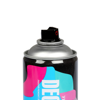 Эмаль-аэрозоль 520 мл DECORIX NO.1139, черная, металлик