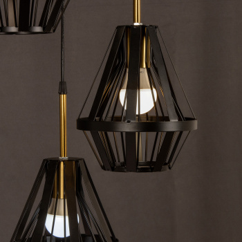 Светильник потолочный подвесной 05586-0.9-03 BK  40Вт Е27 S=18м2  *1