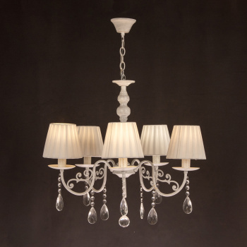 Люстра Verner Lighting N1991/5, 40 Вт, Е27, 5 ламп, белый/серебро