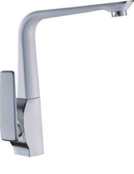 Смеситель для кухни Diadonna D87-443137W белый с хромом, высокий излив *1/10