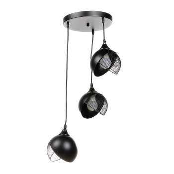 Светильник подвесной N6483/3H BK 3*40W E27 220V (d-360; h-800) S=12м2 VERNER LIGHTING *1