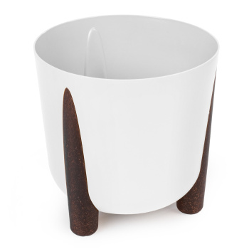 Кашпо пластм. "Жардин" 21л d верха 350мм h330мм с съем дрен.решеткой Белый М9127 *1/2 Кашпо пластм. "Жардин" 21л d верха 350мм h330мм с съем дрен.решеткой Белый М9127 *1/2