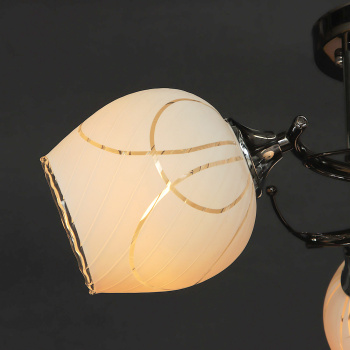 Люстра Verner Lighting N2299/3, 40 Вт, Е27, 3 лампы, черный/хром Люстра Verner Lighting N2299/3, 40 Вт, Е27, 3 лампы, черный/хром