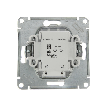 Механизм выключателя "ATLAS DESIGN" 1-кл. белый с подсветкой (сх.1а) 10АХ SchE ATN000113 *1/20