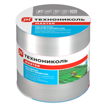Лента-герметик 10х0.15 м ТехноНиколь Master Nicoband, серебристый