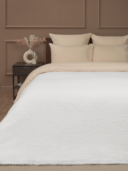 Плед 200*220см искусственный мех овчина белый TCH SH W 001/2022 NC Absolute *1