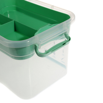 Контейнер д/хранения пластм. "Аптечка" "Домашний доктор" 6,5л с Вкладышем арт.80903("Пол-быт")*1/6