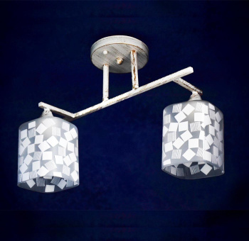 Люстра Verner Lighting С05972, 40 Вт, E27, 2 лампы, белый/золото Люстра Verner Lighting С05972, 40 Вт, E27, 2 лампы, белый/золото