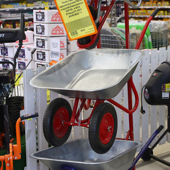 Тачка садовая двухколесная AGROBIO, 130 кг, 85 л Тачка садовая двухколесная AGROBIO, 130 кг, 85 л