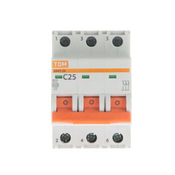 Авт.выкл. TDM ВА 47-29 25А/3П SQ0206-0111 хар-ка С *4/40