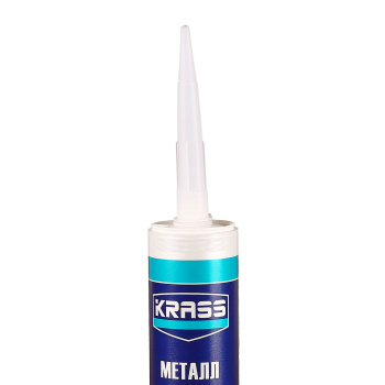 Герметик для металла 300 мл KRASS силиконовый, серый