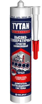 Герметик высокотемпературный 280 мл TYTAN, до +315 °C, силиконовый, черный