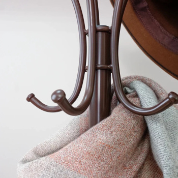 Вешалка напольная "Стойка" "Корона" 5крючков, выс.1,82м Коричневый ВНП 366  КОР ("ЗМИ") *1