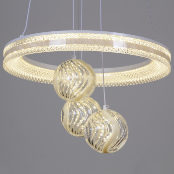 Люстра 60067-0.4-1+3A LED ПДУ ПДУ+диммер 3500-6000К S=28м2 *1