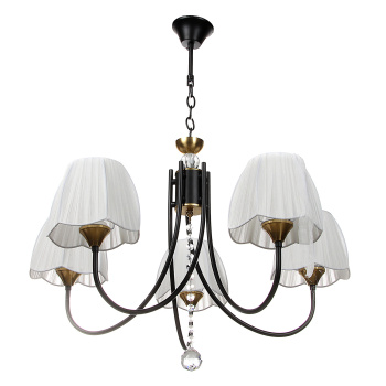 Люстра NH6442/5 ВК+СОР  5*40W E27 220V (d-655; h-460/715)  VERNER LIGHTING *1