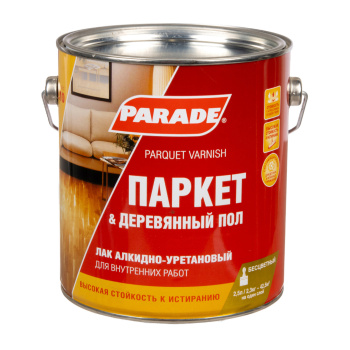 Лак алкидно-уретановый PARADE L-10, 2.5 л, паркетный, матовый