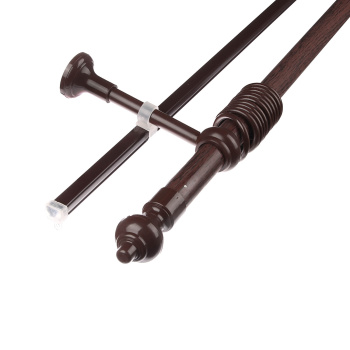 Карниз круглый d28мм Орех + U-шина 2,0 Магеллан *5