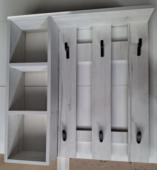 Вешалка настенная №3 БЕЛЫЙ 724х700х170 BROZEX-WOOD*1